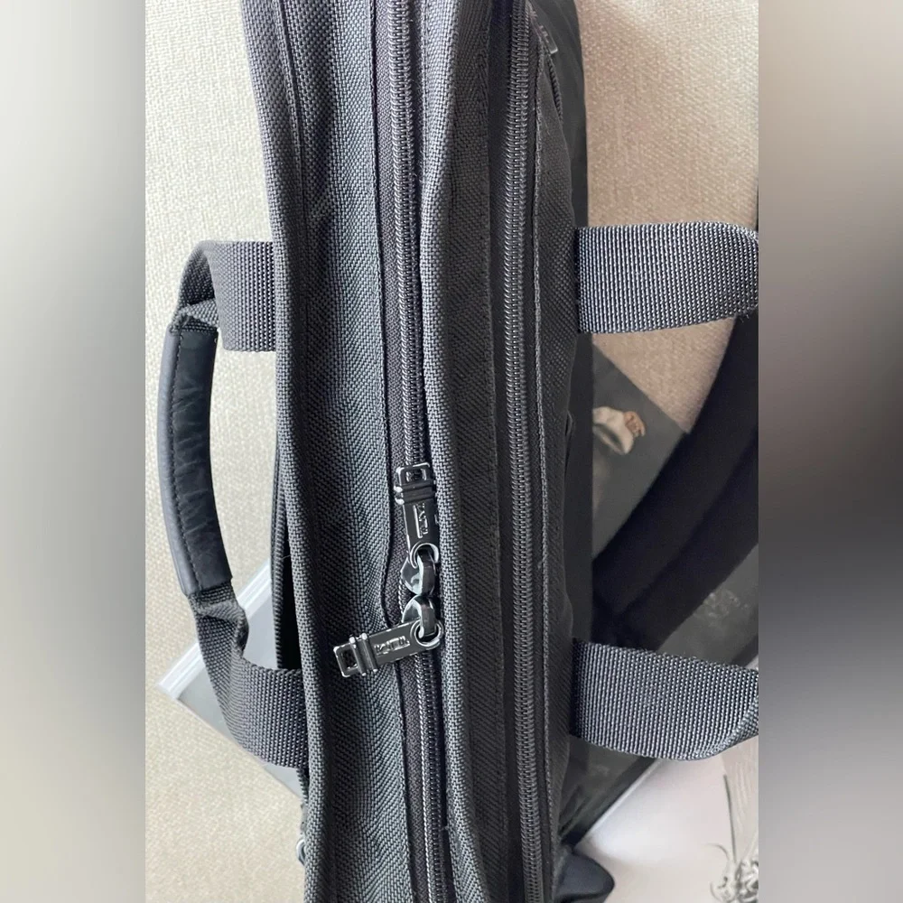 Tumi® Alpha 3 Portfolio Nylon Ballistic Messenger / Laptop Shoulder Bag In Black